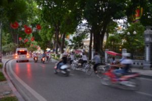 Vietnam's bustling red lanterns and fast motorbikes