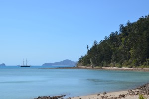 Whitsundays seascape from one of the many beaches around the area
