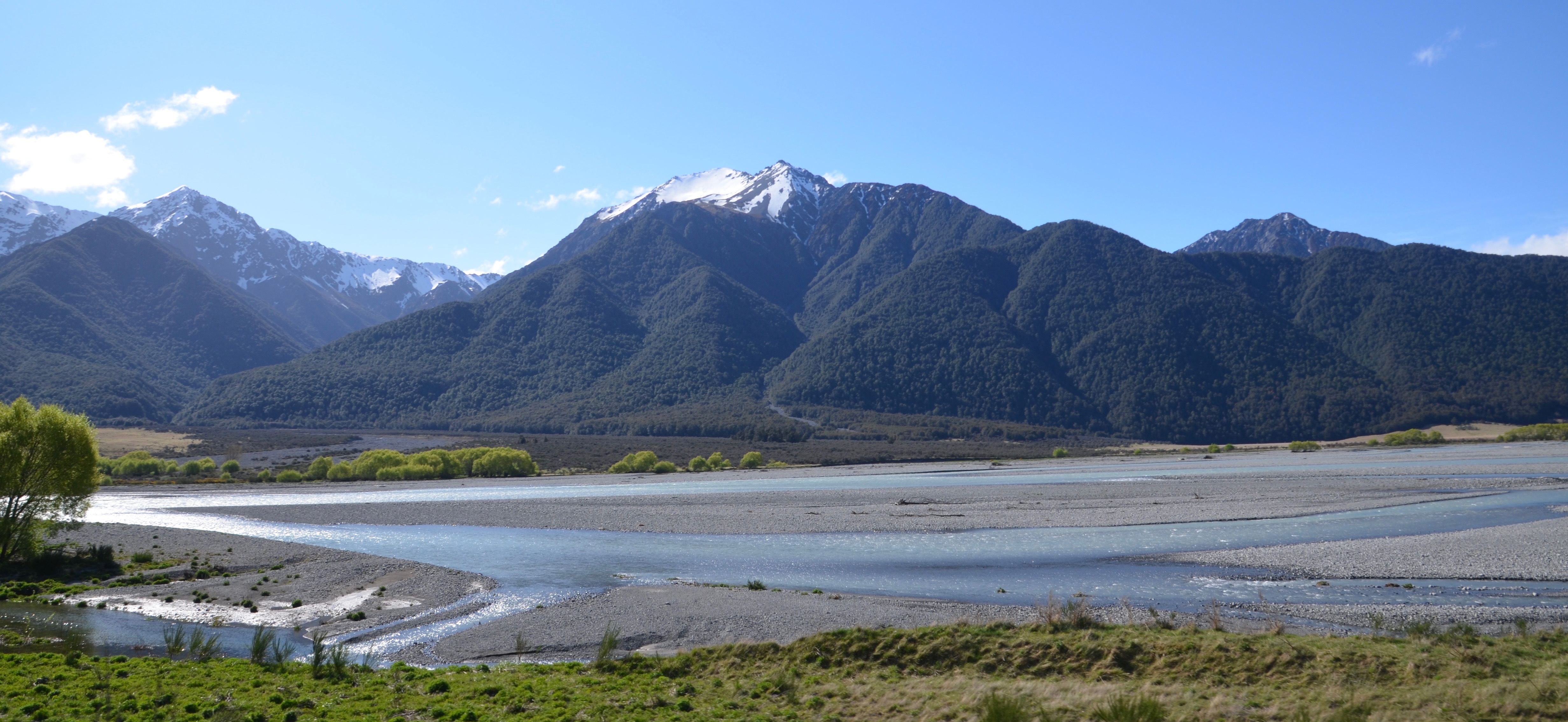 Braided River in New Zealand