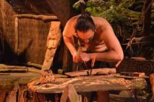 Maori woodcarver