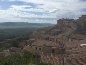 Volterra Tuscany view from the town over hills