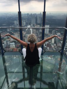 CAW Glass Cube Tower Pose