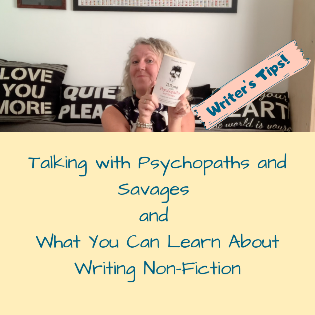 Talking With Psychopaths Book review and writer tips